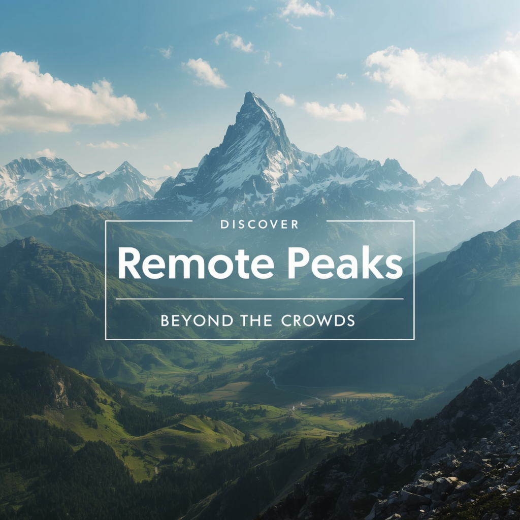 Lesser Visited Mountain Regions Discover Remote Peaks Beyond the Crowds