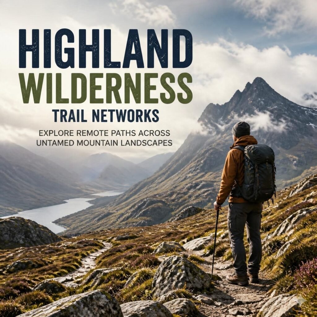 Highland Wilderness Trail Networks Explore Remote Paths Across Untamed Mountain Landscapes